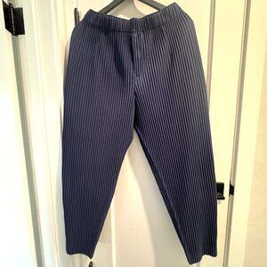 Issey Miyake Homme Plisse Men's MC August Pants - Size 2 (Blue Charcoal)